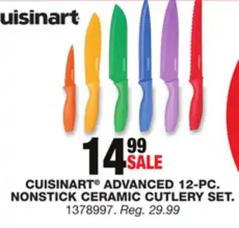 Blain's Farm & Fleet Cuisinart advanced 12-pc. nonstick ceramic cutlery set offer