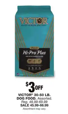 Blain's Farm & Fleet Victor 30-50 lb. dog food offer