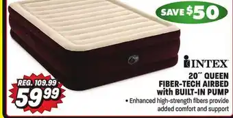 Big 5 Intex 20 queen fiber-tech airbed with bip offer