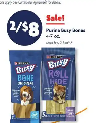 Family Dollar Purina busy bones offer