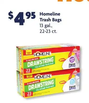 Family Dollar Homeline trash bags offer