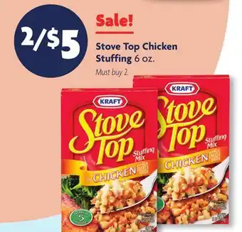 Family Dollar Kraft stove top chicken stuffing offer
