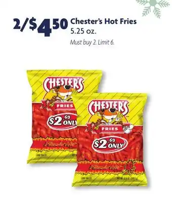 Family Dollar Chester's hot fries offer