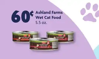 Family Dollar Ashland farms wet cat food offer