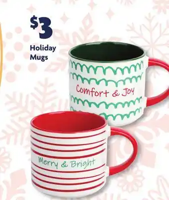 Family Dollar Holiday mugs offer