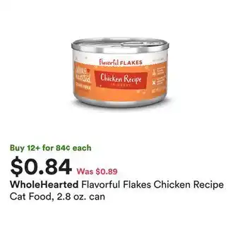 Petco Flavorful flakes chicken recipe cat food, 2.8 oz. can offer
