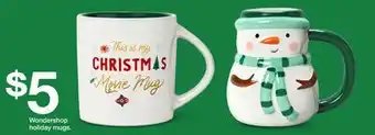 Target Wondershop holiday mugs offer