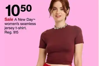 Target New day women's seamless jersey t-shirt offer