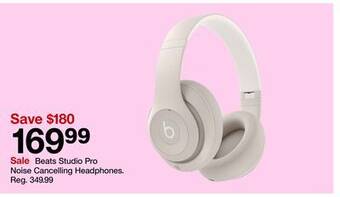 Target Beats studio pro noise cancelling headphones offer