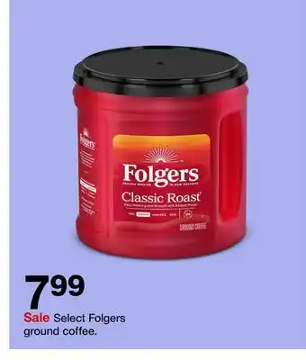 Target Select folgers ground coffee offer
