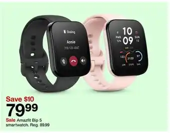 Target Amazfit bip 5 smartwatch offer