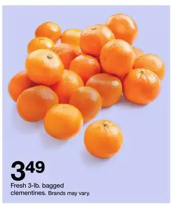 Target Fresh 3-lb. bagged clementines offer