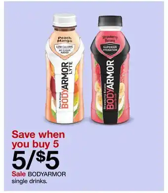 Target Bodyarmor single drinks offer
