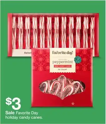 Target Favorite day holiday candy canes offer