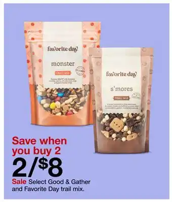 Target Select good & gather and favorite day trail mix offer