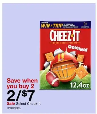 Target Select cheez-it crackers offer
