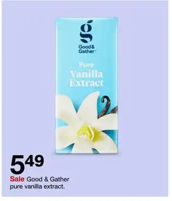 Target Good & gather pure vanilla extract offer