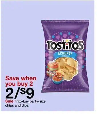 Target Frito-lay party-size chips and dips offer