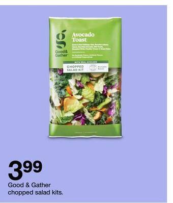 Target Good & gather chopped salad kits offer