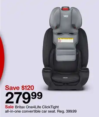 Target Britax one4life clicktight all-in-one convertible car seat offer