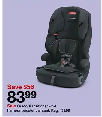 Target Graco tranzitions 3-in-1 harness booster car seat offer