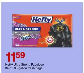 Target Hefty ultra strong fabuloso 34-ct. 30-gallon trash bags offer