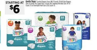 Dollar General Gentle steps jumbo diapers offer