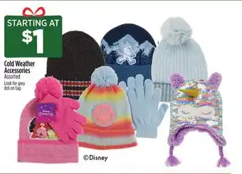 Dollar General Cold weather accessories offer