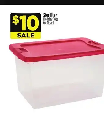 Dollar General Sterilite holiday tote offer