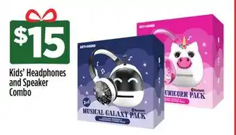 Dollar General Kids' headphones and speaker combo offer