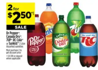 Dollar General Dr pepper , canada dry , 7up , rc cola or sunkist offer