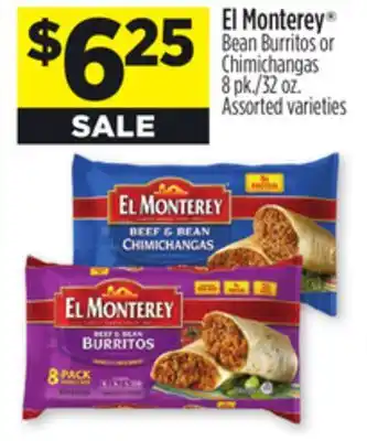 Dollar General El monterey bean burritos or chimichangas offer