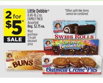 Dollar General Little debbie 8.46-16.2 oz. family pack offer
