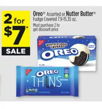 Dollar General Oreo assorted or nutter butter fudge covered offer