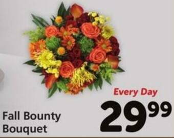 Safeway Fall Bounty Bouquet offer