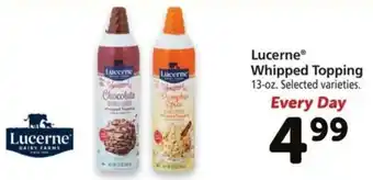Safeway Lucerne Whipped Topping 13-oz. offer
