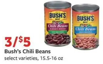 Fareway Bush's Chili Beans select varieties, 15.5-16 oz offer