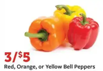 Fareway Red, Orange, or Yellow Bell Peppers offer