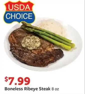 Fareway Boneless Ribeye Steak 8 oz offer
