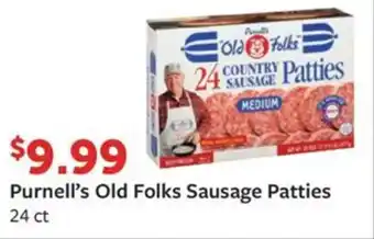 Fareway Purnell's Old Folks Sausage Patties 24 ct offer