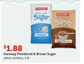 Fareway Fareway Powdered & Brown Sugar select varieties, 2 lb offer