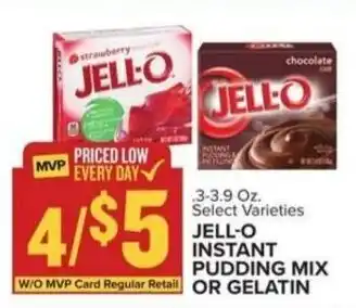 Food Lion JELL-O INSTANT PUDDING MIX OR GELATIN offer