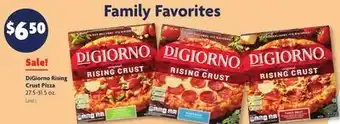 Family Dollar Digiorno rising crust pizza offer
