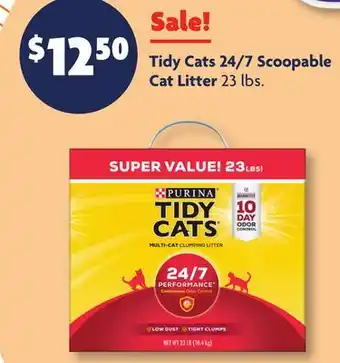 Family Dollar Tidy cats 24/7 scoopable cat litter offer