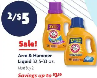 Family Dollar Arm & hammer liquid offer