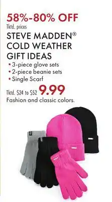 Boscov's Steve madden cold weather gift ideas offer