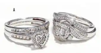 Boscov's Entire collection love blooms natural diamond & right hand rings offer