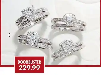 Boscov's Entire collection love blooms natural diamond & right hand rings offer