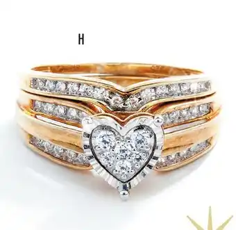 Boscov's Entire collection love blooms natural diamond & right hand rings offer