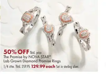 Boscov's The promise by nova star lab grown diamond promise rings offer